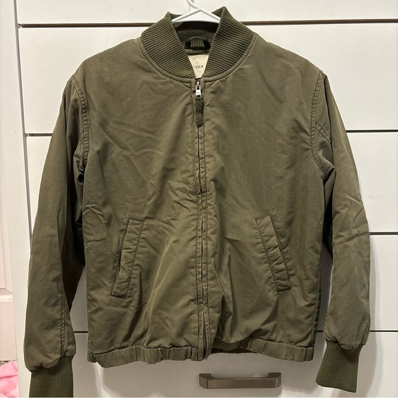 TNA Green Bomber Jacket - Picture 2 of 8